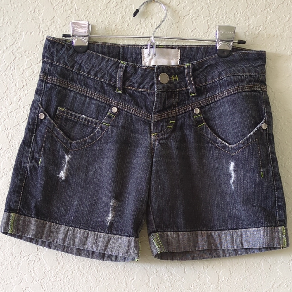 Trendy Dark Wash Jean Shorts for Women
